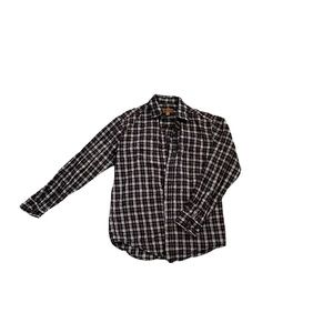 Faded Glory Brown Mens Flannel size small 32/34